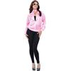 Smiffys Costume da donna rosa grasso - Costume da donna con licenza ufficiale con giacca, occhiali da sole e sciarpa - vestito Rockabilly anni '50 per addio al nubilato, tema film e travestimento