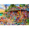 HUADADA Puzzle da 1000 pezzi, puzzle per adulti, puzzle impossible colorato, negozio da spiaggia, decorazione per la casa