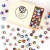 MARBLEFLAGS - Collezione completa di 115 biglie Small World Collection | Bandiere del Mondo | 16 mm Ideale per Circuiti e Corse di Marmi