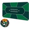 Y-Nut Texas Hold'em - Tappeto da poker professionale, 180 x 90 cm, tovaglia da poker Deluxe, con borsa per il trasporto, colore: verde