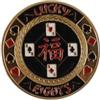 Durlo Custodia protettiva in plastica per carte da poker, giochi da tavolo, accessori per poker inclusa (Good Fortune)