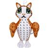 AUNGCSHE Italian Brainrot Personaggi, Steal a Brainrot Peluche, Cappuccino Assassino Peluche, Pupazzo Tung Tung Tung Sahur, Adatto a Bambini e Adulti, da Collezione (Marrone - Gatto)