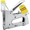 Rapid R36 PRO Graffatrice Manuale per Graffe Fermacavi n.7 e n.36, Dotata di Impugnatura Ergonomica e Parti Interne in Acciaio, Regolatore di Forza a 3 Fasi e Grilletto, Realizzata in Svezia (5001673)