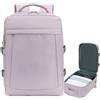 Yankony Bagaglio a Mano 55x40x20 Zaino da Viaggio Ryanair Aereo 44L Borsa da Cabina per Donna Uomo 17.3 Pollici Porta PC Portatili con Tasca Antifurto con Caricatore USB per Scuola Trekking Lavoro