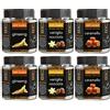 King Cup - 6 Vasetti Multigusto di Caffè Solubile, 2 x Caramello, 2 x Ginseng, 2 x Vaniglia e Nocciola, Caffè Aromatizzato Istantaneo, Ideale per Colazioni, Brunch, Iced Coffee, Senza Glutine, Vegano