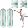 BOUFEIDA Pesi per Caviglie 2 Pezzi, Cavigliere Pesi per Piede/Polso - Adatti a Principianti e Bambini per Esercizi di Danza, Camminata, Jogging e Fitness (Rosa, 0,3KG)