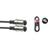 Stagg SMD2 Cavo DIN MIDI maschio, a 5 Pin, lunghezza 2 m