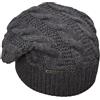 Melegari Berretto Cuffia Floppy Rasta Lorna Hat | Cuffia Lana Alpaca Made in Italy | Treccia Uomo Donna | Autunno/Inverno (Grigio Scuro)