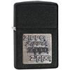 Zippo, Accendino Emblema in Ottone, Nero Crackle