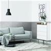 CREARREDA Piastrelle Autoadesive adatte per Cucina, Bagno e Soggiorno, Piastrelle in gomma laminata per qualsiasi tipo di muro 30x60x0,4 cm Made in Italy Effetto Pietra Grigia Opaco, 10 Pz
