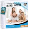 Utopia Bedding Waterproof Mattress Protector Full Size, Premium Terry Mattress Cover 200 GSM, Breathable, Fitted Style with Stretchable Pockets (White)