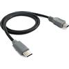 System-S Cavo USB 3.1 da 50 cm tipo C a spina mini 2.0, colore: nero