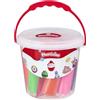 Plasticine Set secchio - Original Modelling Clay con 8 bastoncini paraurti, strumento e istruzioni in secchio per il trasporto - riutilizzabile, divertimento artigianale senza disordine - gioco