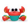 Bright Starts Rockin' Crawling Crab, Granchio Che Cammina, Giocattolo Interattivo con Musica e Balli Sensori Ostacoli, Stimola Motricità e Gattonamento Neonato, Adatto dai 6 Mesi in su
