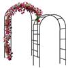 Forever Speed 2PCS Arco per Rose Rampicanti, Decorazione Giardino, Garden Pergolas Metallo Arco Sostegno per Piante Rampicanti 240 x 140 x 38 CM/Nero