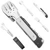 ROXON MBT3 - Set di utensili per barbecue 6 in 1, multifunzione, staccabili, pieghevoli, per grigliare in giardino, barbecue e campeggio