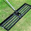 Walensee Rastrello livellatore per prato, Strumento Levelawn, Strumento livellatore per prato resistente che fa risparmiare fatica, Manico in acciaio, Livellatore per prato per giardino, campo da golf