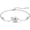 REDSUN Bracciale da donna in argento sterling 925, con ali d'angelo, albero della vita, margherita, delfino, gatto, farfalla, cuore e nodo celtico, regolabile, 7 + 2 pollici, per ragazza, fidanzata,