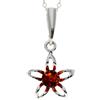 SilverAmber Jewellery Ciondolo a forma di stella portafortuna in vera ambra baltica e argento sterling senza catena, GL2010, Argento sterling, Miele Ambra
