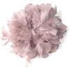 Baesics Spilla con Piuma - Donna Spilla con Piume di Struzzo Soffici Stile Vintage Accessorio per Cappello Sposa Matrimonio Festa Carnevale Fermaglio per Capelli Fascinator per Blazer Vestito Giacca