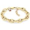 Tommy Hilfiger Jewelry Braccialetto a Catena da Donna in Acciaio Inossidabile con placcatura ionica Oro Giallo - 2781018