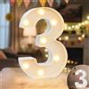 Ledido Lampada a LED con Numeri Illuminati, 0 1 2 3 4 5 6 7 8 9, Luci Led Calde e Fredde per Decorazione Happy Birthday, Decorazione per Feste, Decorazione per Matrimoni, Funzionamento a Batteria