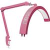 Neatfi Lampada da Tavolo con Braccio Oscillante a Mezza Luna, Illuminazione LED Professionale per Estetisti, 2500 lumen, 5 modalità, ideale per Nail Art (CCT con Morsetto, Rosa)