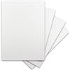 Glüxx-Agent 20 fogli di cartoncino DIN A3, 300 g/m², 42 x 29,7 cm, bianco, struttura in lino goffrato, carta da disegno per fai da te, cartoncino fotografico