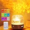 RNPKZ Ocean Lamp, 16 colori a onde d'acqua, proiettore a LED con cielo stellato con touch e telecomando, lampada Ocean Wave con paralume, lampada a luce nordica per camera da letto, soggiorno