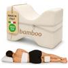 The Double Twenty Cuscino Ergonomico Gambe e Ginocchia in Memory Foam | Federa in Bamboo Naturale Sfoderabile | Supporto per Dormire sul Fianco, Sollievo Dolore Lombare e Sciatica | Certificato OEKO-TEX | Made in Italy