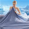 Marchpower Coperta Estiva Fresca 220 * 200cm, Arc-Chill 3.0 Coperta Letto in Fibra di Raffreddamento Giapponese Q-Max>0,5 Traspirante Morbido, Anti Statico, 2 Lati Allevia Sudore e Migliora Sonno-Azul