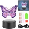 O-Kinee Diamond Painting Luce Notturna Farfalla,Diy LED Luce Notturna Per Pittura,Luci Notturne Per Bambini,5D Diamond Painting per Compleanni E Regali Di Natale Di 6-12 Anni Bambina