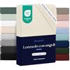 Dreamzie - Lenzuolo Sotto con Angoli 100x200cm - 100% Microfibra