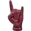 sicilia bedda - Mano Corna in Ceramica di Caltagirone - Altezza 18 Centimetri - Vari Decori (Bordeaux)