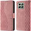 CaseGla Cover per Honor X6a / X6b / X6c Case PU Pelle Custodia RFID Blocco Kickstand Chiusura magnetica Slot per Schede Portafoglio Flip Custodia per Honor X6b Cover,Rosa
