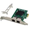 ULANSeN Adattatore server PCIe Gigabit Ethernet a due porte con chipset NetXtreme BCM5720-2P Scheda LAN di rete PCI Express 1000M per Windows Sever Linux Ubuntu VMware