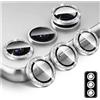 Kucheed Proteggi Obiettivo Fotocamera Glitterato per Samsung Galaxy A26/A36/A56, Copertura per Fotocamera in Vetro Temperato Allineamento Automatico dei Singoli Anelli Metallici