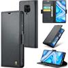 Rerzoiro Cover per Xiaomi Redmi Note 9S / Xiaomi Redmi Note 9 Pro Custodia Portafoglio [Blocco RFID] Premium Pelle PU Wallet Case Flip Libro con Porta Carte Slot Supporto Flip Case, Nero