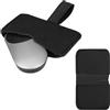 kwmobile Custodia Mouse Wireless Compatibile con Apple Magic Mouse 1 / Magic Mouse 2 / Logitech Pebble Wireless - Astuccio in Feltro con Elastico - Porta Mouse da Viaggio - Nero
