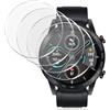 Gelaasso 4 Pezzi, Vetro Temperato per Honor Magic Watch 2 46mm, Trasparente Pellicola in Vetro Temperato, Durezza 9H Anti Graffio, HD Chiaro Pellicola Vetrino Protettiva per Honor Magic Watch 2 46mm