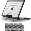 MOSISO Cover Compatibile con MacBook Pro 16 Custodia 2026 M5, Nero | Case&Copritastiera per M5 M4 M3 M2 M1, A3403 A3186 A2991 A2780 Puntini Paraurti TPU Antiurto Protezione Totale Staffa Piega
