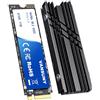 Vansuny X16S SSD 1TB PCIe 4.0 NVMe SSD M.2 2280 Unità a Stato solido Interna Con Dissipatore di Calore 7000 MB/s in Lettura per Computer, Laptop e Console di Gioco