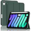 ProCase Cover iPad Mini 7 A17 Pro 2024 / iPad Mini 6 2021 con Portapenna, Custodia Protettiva per iPad Mini 7a/6a Generazione da 8,3 pollici -Verde Notte