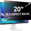 RUORD Pellicola Privacy 20 Pollici 16:9 (44.2x24.9cm) Monitor - Filtro Privacy Schermo Luce Blu & Anti-Riflesso, Rimovibile | Filtro Privacy PC per Ufficio