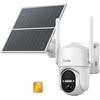 Tzziel 4G Telecamera con Sim,Telecamera di Sicurezza Esterno Senza Fili con Pannello Solare,Rilevamento PIR,Rotazione 355°/100°,Visione Notturna a Colori,Audio Bidirezionale,Impermeabile IP66