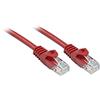 Lindy Cavo di Rete Cat.6 U/UTP Basic Rosso, 0.5m