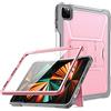 ZtotopCases Cover per iPad Pro 12,9 2022/2021, Custodia Robusta con Portamatite + Protezione per lo Schermo Integrato Progettata per iPad Pro 12,9 Pollici 6a/5a Generazione, Rosa