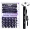 WENDY LASHES Extension Ciglia Kit Cluster Lashes D Curl 0.07mm C3+C9 Mix12-16mm Estensioni Ciglia Individuali Naturale Ciglia Finte Ciuffetti Individuali with Lash Bond and Seal(C3+C9-D-1216+BOND)