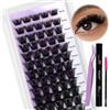 WENDY LASHES Kit Ciglia Extension Kit D Curl FD18 0.07mm Ciuffetti Ciglia Finte Mixed 8-16mm Estensioni Ciglia Individuali Naturale DIY Lash Extensions Kit Cluster Lashes Kit