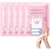 Wootapson 5PC Maschera per Mani Guanti Idratanti, Hand Mask, Maschera Mani Illuminante e Ammorbidente, Nutre in Profondità la Pelle, Previene la Secchezza Cutanea, Illumina il Tono Della Pelle